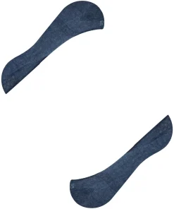 FALKE Step Medium Cut dames kousenvoetjes, donkerblauw (navy melangeange)