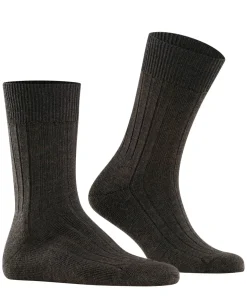 FALKE Teppich im Schuh herensokken, bruin (dark brown)