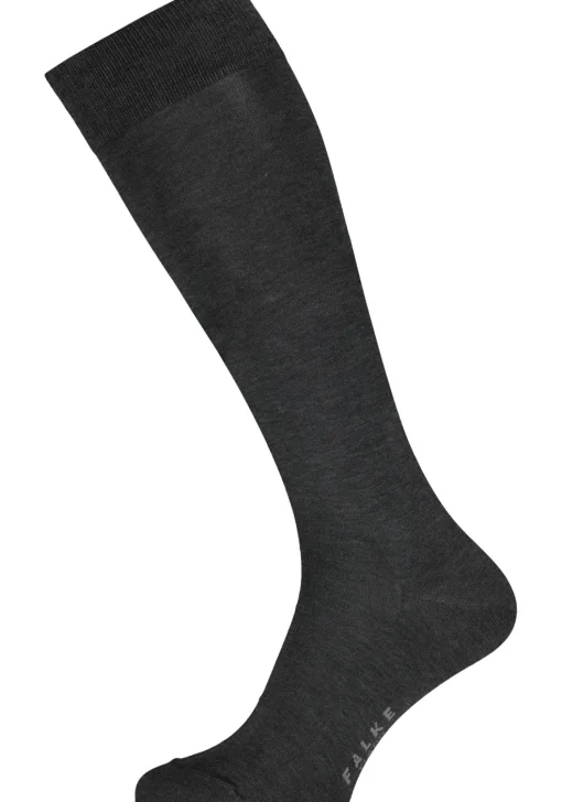 FALKE Tiago heren kniekousen, antraciet (anthracite melange)