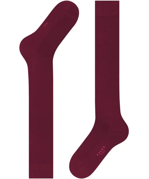 FALKE Tiago heren kniekousen, donkerrood (barolo)