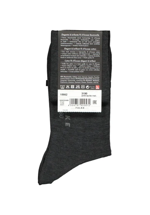 FALKE Tiago heren kniekousen, antraciet (anthracite melange)