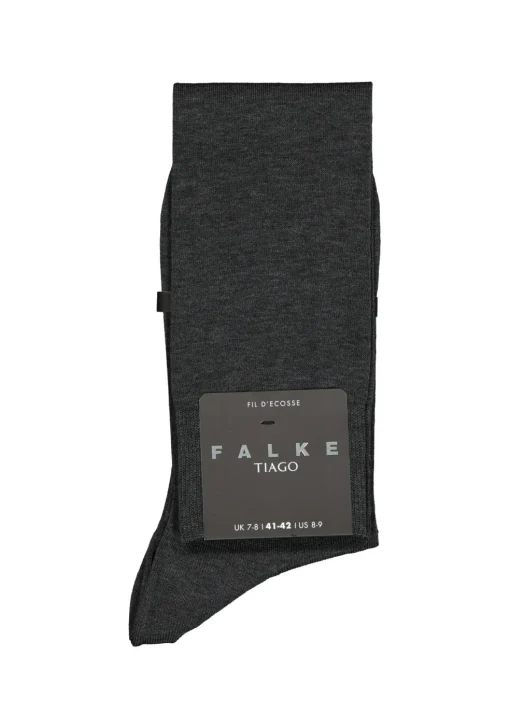 FALKE Tiago heren kniekousen, antraciet (anthracite melange)