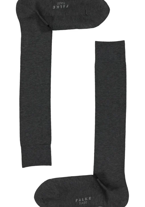FALKE Tiago heren kniekousen, antraciet (anthracite melange)