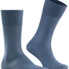 FALKE Tiago herensokken, jeansblauw melange (denim melange)