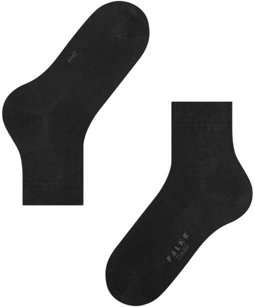 FALKE Tiago herensokken kort, zwart (black)