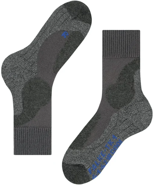 FALKE TK1 Adventure Cool herensokken, antraciet grijs (asphalt mel.)