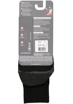 FALKE TK2 Cool heren wandelsokken, zwart (black-mix)