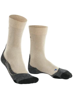 FALKE TK2 Explore Cool heren trekking sokken, beige melange (nature melange)