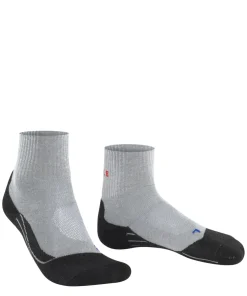 FALKE TK2 Explore Cool Short heren trekking sokken kort, grijs (light grey)