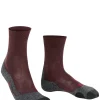 FALKE TK2 Explore Melange dames trekking sokken, rood (winetasting)
