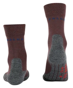 FALKE TK2 Explore Melange dames trekking sokken, rood (winetasting)