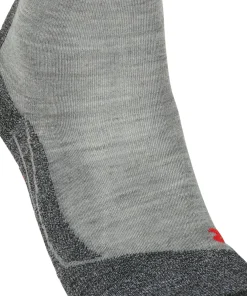 FALKE TK2 Explore Melange dames trekking sokken, grijs (m.grey melange)