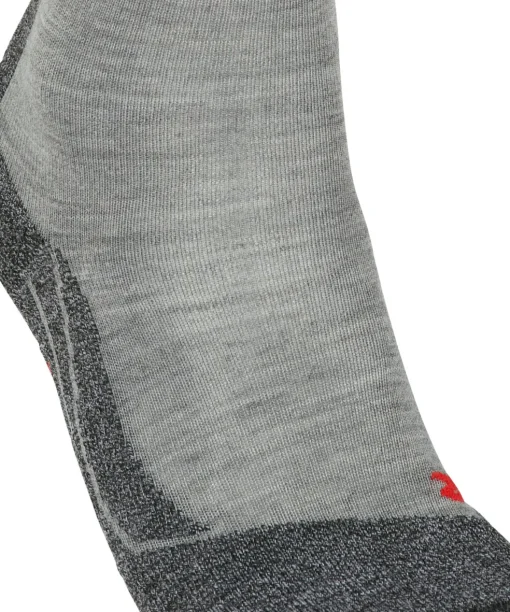 FALKE TK2 Explore Melange dames trekking sokken, grijs (m.grey melange)