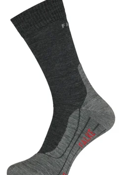 FALKE TK5 heren wandelsokken, antraciet grijs (asphalt melange)