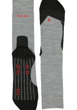 FALKE TK5 heren wandelsokken, licht grijs (light grey)