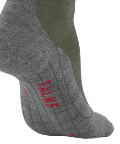 FALKE TK5 Wander Short heren trekking sokken kort, groen (herb)