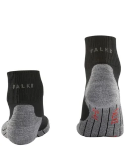 FALKE TK5 Wander Short heren trekking sokken kort, zwart (black-mix)