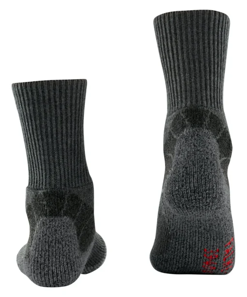 FALKE TKX Expedition dames trekking sokken, asfalt grijs (asphalt melangeange)