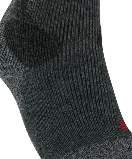 FALKE TKX Expedition dames trekking sokken, asfalt grijs (asphalt melangeange)