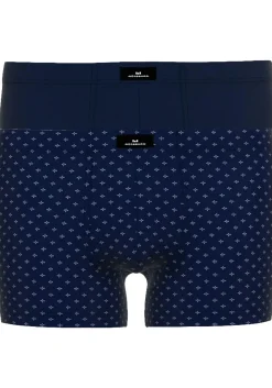 Gotzburg heren boxer normale lengte (2-pack), donkerblauw mini dessin