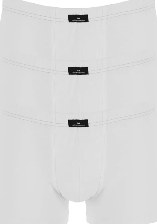 Gotzburg heren boxers (3-pack), normale lengte, wit
