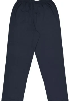 Gotzburg heren pyjama met knoopjes, blauw met rood en wit dessin