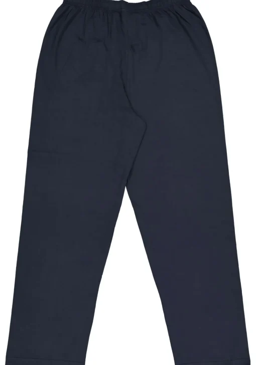 Gotzburg heren pyjama met knoopjes, blauw met rood en wit dessin