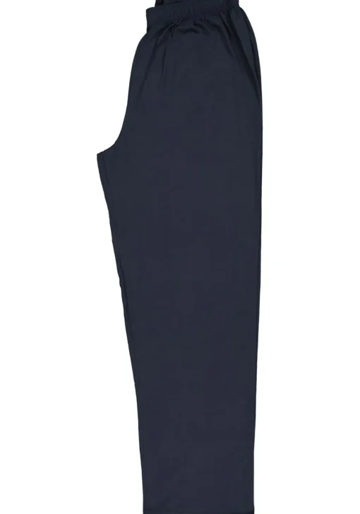 Gotzburg heren pyjama met knoopjes, blauw met rood en wit dessin