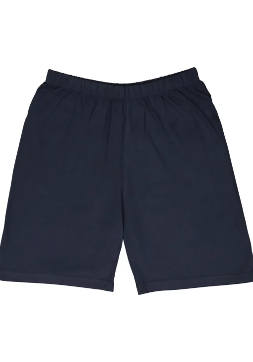Gotzburg heren shortama V-hals, donkerblauw gestreept