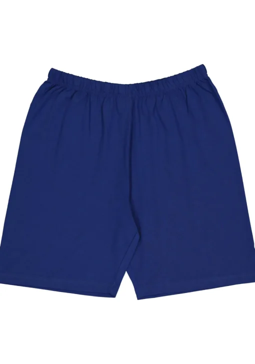 Gotzburg heren shortama V-hals, middenblauw dessin