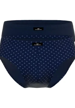 Gotzburg heren sport slip (2-pack), donkerblauw mini dessin