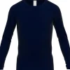 Gotzburg heren T-shirt lange mouw met O-hals (1-pack), donkerblauw