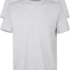 Gotzburg heren T-shirts regular fit O-hals (2-pack), grijs