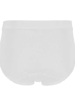 Gotzburg slips doppelripp (2-pack), heren slips met gulp, wit