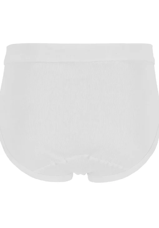Gotzburg slips doppelripp (2-pack), heren slips met gulp, wit