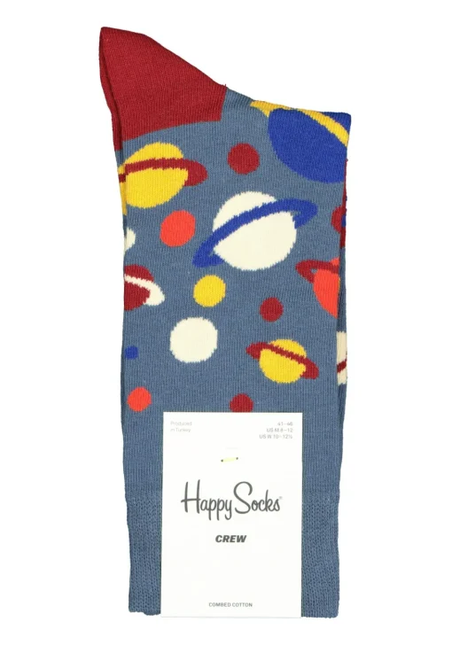 Happy Socks The Milky Way Sock, planeten in het blauw