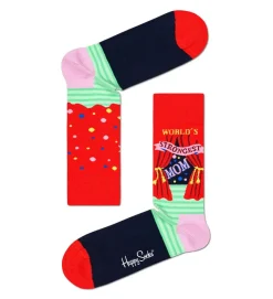 Happy Socks World´s Strongest Mom Sock, unisex sokken