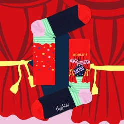 Happy Socks World´s Strongest Mom Sock, unisex sokken