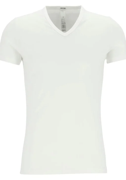 HOM Classic tee-shirt v neck (1-pack), heren T-shirt V-hals, wit