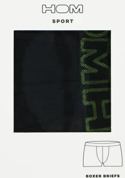 HOM Illusion boxer briefs (1-pack), heren sport boxer kort, zwart