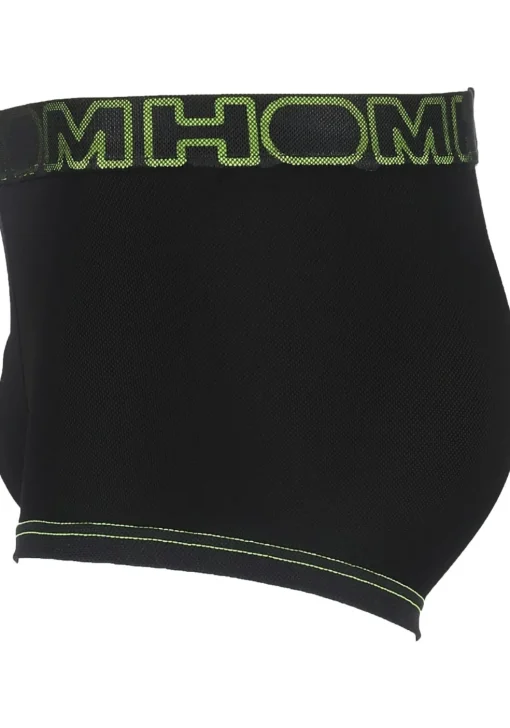 HOM Illusion boxer briefs (1-pack), heren sport boxer kort, zwart