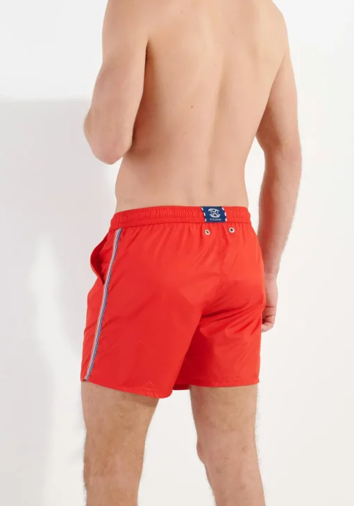 HOM Nautical cup beach boxer, heren zwemshort, rood