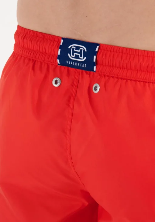 HOM Nautical cup beach boxer, heren zwemshort, rood