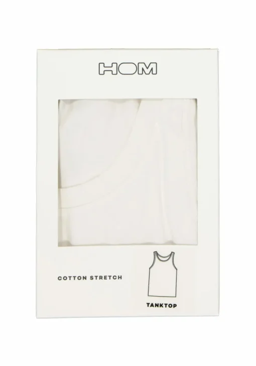 HOM Supreme Cotton tanktop (1-pack), heren singlet, wit