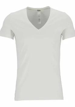 HOM Supreme Cotton tee-shirt (1-pack), heren T-shirt V-hals, wit