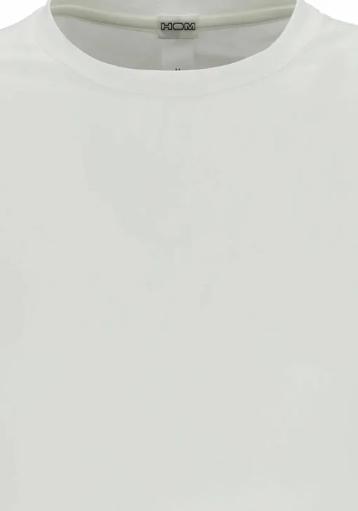 HOM Supreme Cotton tee-shirt (1-pack), heren T-shirt O-hals, wit