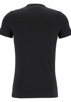 HOM Supreme Cotton tee-shirt (1-pack), heren T-shirt O-hals, zwart
