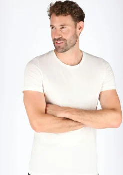 HOM Supreme Cotton tee-shirt (1-pack), heren T-shirt O-hals, wit