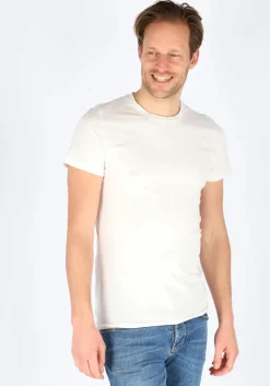 HOM Supreme Cotton tee-shirt (1-pack), heren T-shirt O-hals, wit