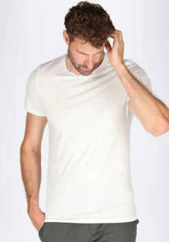 HOM Supreme Cotton tee-shirt (1-pack), heren T-shirt O-hals, wit